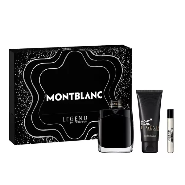 Mont Blanc Legend zestaw woda perfumowana spray 100ml + miniatura wody perfumowanej 7.5ml + żel pod prysznic 100ml (M)