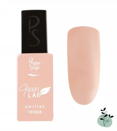 Peggy Sage Green Lak, lakier do paznokci utwardzany lampą UV/LED, 10ml, oeillet