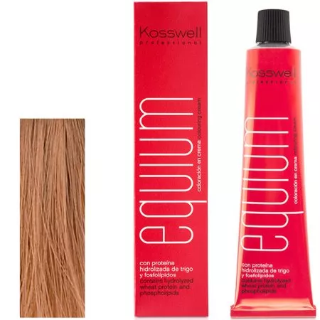 Kosswell Equium 7.13, Profesjonalna farba do włosów, Średni błyszczący orzech/brąz, 60 ml
