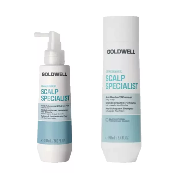 Goldwell Dualsenses Scalp Specialist, zestaw do swędzącej skóry głowy, szampon + fluid, 250ml + 150ml