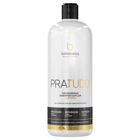 Borabella PraTudo, szampon do włosów zapewniający równowagę i ukojenie, 1000ml
