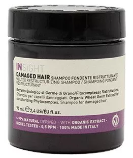 InSight Damaged Hair Restructurizing Melted Shampoo, skoncentrowany szampon do włosów zniszczonych, 70ml