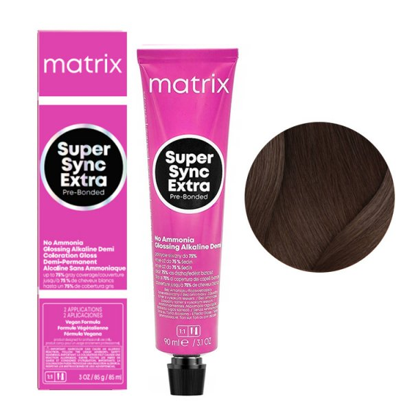 Matrix Super Sync Extra Pre-Bonded, krem do koloryzacji ton w ton, 6NNA, 90ml