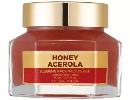 Holika Holika Honey Sleeping Pack, miodowa maseczka na noc z acerolą