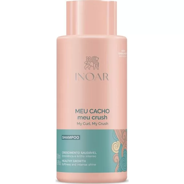 INOAR Meu Cacho Meu Crush, szampon do włosów falowanych, kręconych i kędzierzawych, 500ml
