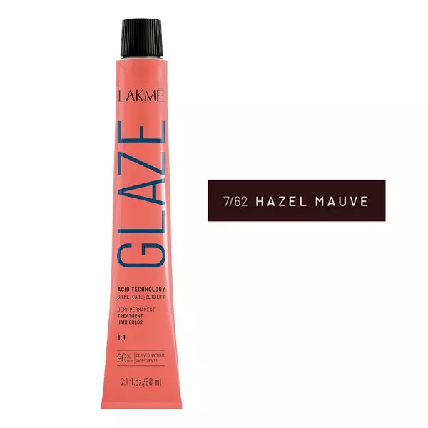 Lakme Glaze, toner kwasowy do włosów, 7/62 Hazel Mauve, 60ml