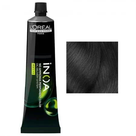 Loreal Inoa, farba do włosów w kremie bez amoniaku, 4, 60g