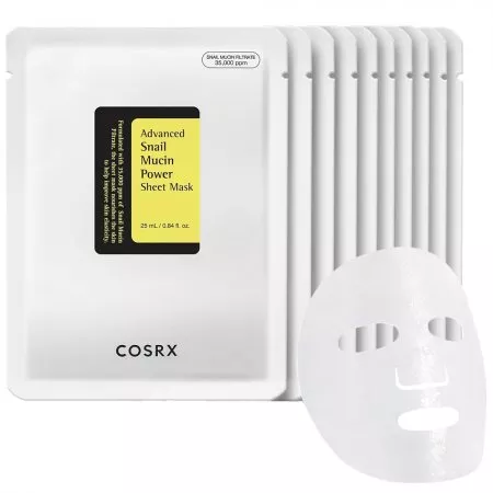 Cosrx Advanced Snail Mucin Power Sheet Mask maseczka w płachcie z mucyną ślimaka 10szt.