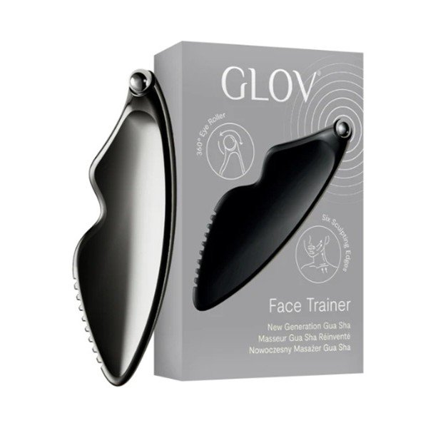 Glov Face Trainer nowoczesny masażer Gua Sha Black