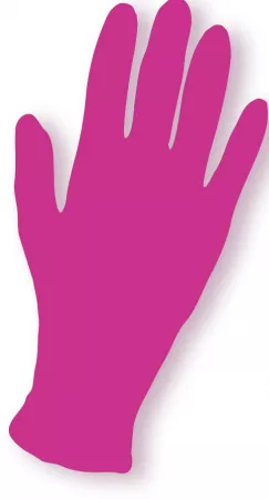 Efalock, rękawiczki nitrylowe, M, różowe