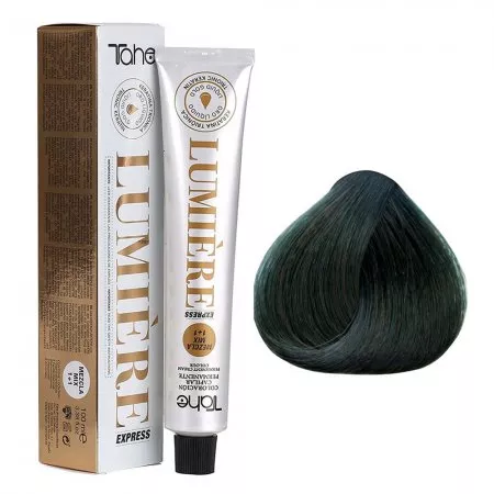 Tahe Lumiere Express Fantasy, farba do włosów z keratyną i olejkiem arganowym, koloryzacja trwała, VERDE, 100ml