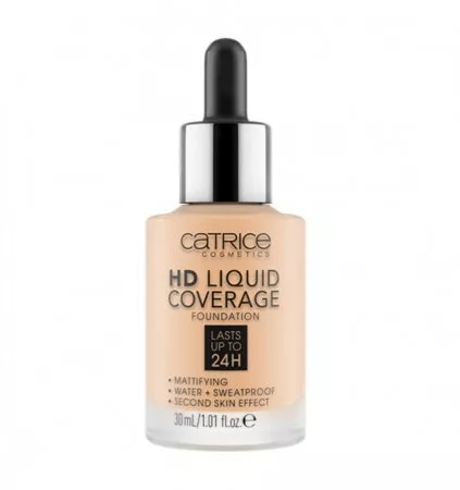 Catrice HD Liquid Coverage Foundation, podkład w płynie, 30ml, 005 Ivory Beige