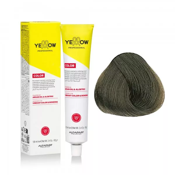 Yellow Professional Color Permanent, farba do włosów, 7.11, 100ml