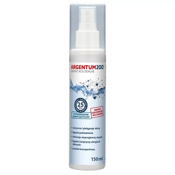 Aura Herbals Argentum200 Srebro Koloidalne 25ppm aerozol 150ml - data ważności (7.2026)