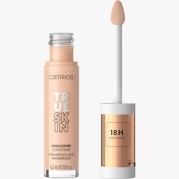 Catrice True Skin High Cover, nawilżający korektor mocno kryjący, Cool Cashmere 010, 4,5ml