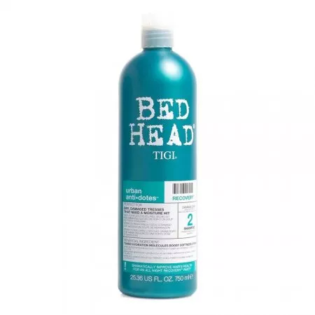 Tigi Bed Head Urban Anti+Dotes Recovery, szampon nawilżający do włosów zniszczonych, 750ml