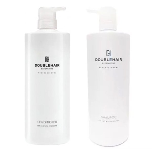 Balmain Double Hair, zestaw XL do włosów przedłużanych, szampon + odżywka, 2x1000ml