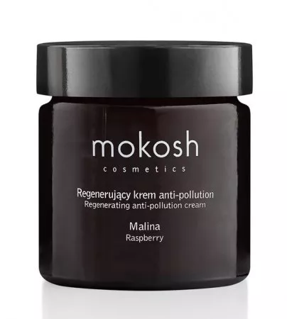 Mokosh, regenerujący krem do twarzy anti-pollution, malina, 60ml