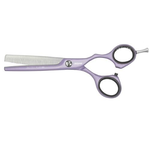 Jaguar White Line Pastell Plus Crane 39 Thinning Scissors Lavender, degażówki fryzjerskie, 5,5", ref. j43255-12