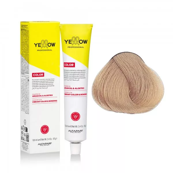 Yellow Professional Color Permanent, farba do włosów, 9.32, 100ml