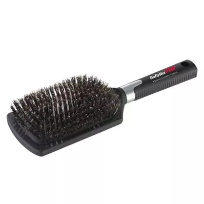 BaByliss PRO szczotka do włosów, płaska duża z włosiem dzika, antyelektryzująca, ergonomiczna