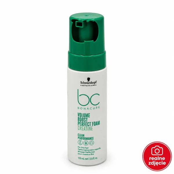 Schwarzkopf BC Volume Boost, perfekcyjna pianka dodająca objętości, 150ml - uszkodzona zatyczka