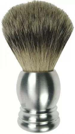 Dusy pędzel do golenia, rękojeść aluminiowa