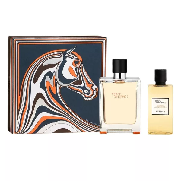 Hermes Terre D'Hermes zestaw dla mężczyzn woda toaletowa 100ml + żel pod prysznic 80ml elegancki prezent