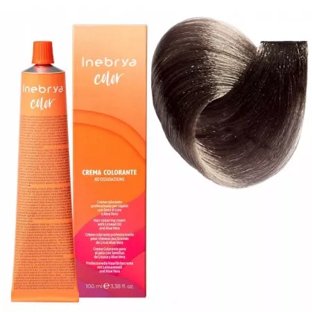 Inebrya Color, farba do włosów, koloryzacja trwała, 7/1, 100ml