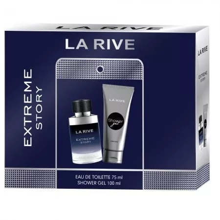 La Rive Extreme Story zestaw woda toaletowa spray 75ml + żel pod prysznic 100ml (M)
