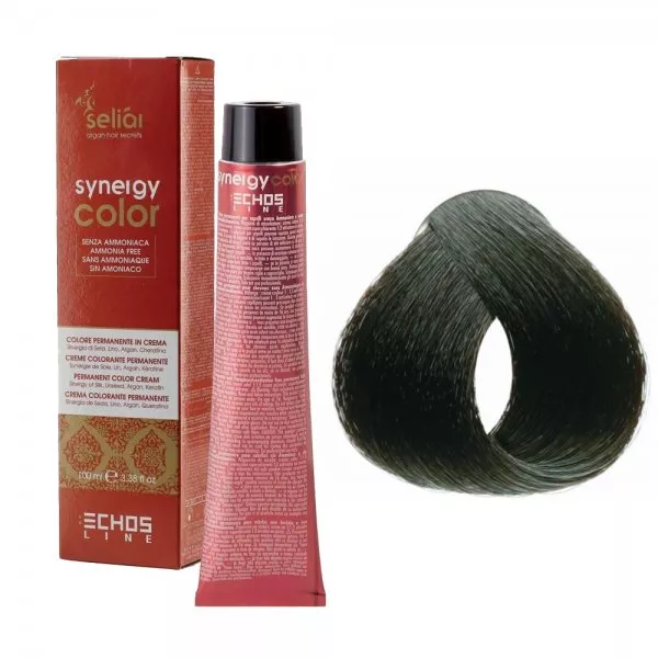 Echosline Seliar Synergy Color, farba do włosów bez amoniaku, 3.0 Dark Chestnut, 100ml