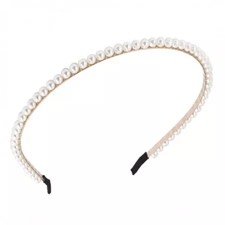Ecarla Opaska do włosów ozdobna Perełkowa