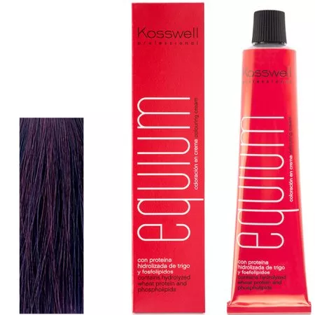 Kosswell Equium Kontrast 022, Profesjonalna farba do włosów, Kontrast Fioletowy, 60ml