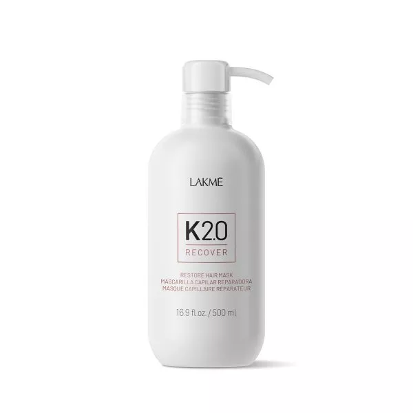 Lakme K2.0 Recover Mask, maska intensywnie regenerująca zniszczony włosy, 500ml
