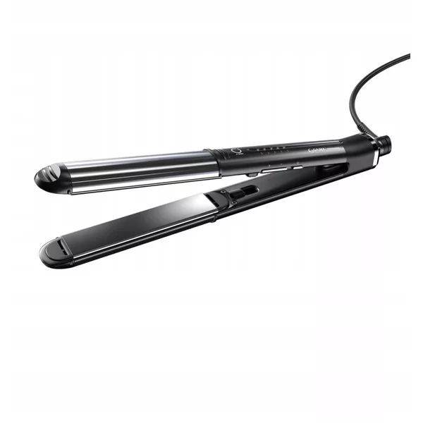 GA.MA IQ Black Ultimate Straightener, prostownica 2w1 do włosów, czarna