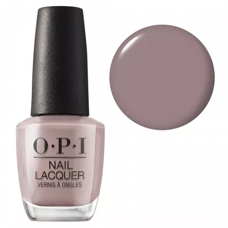 OPI Nail Lacquer, klasyczny lakier do paznokci, Berlin There Done That NLG13, szarobeżowy, 15ml