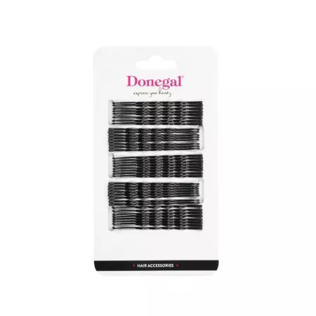 Donegal Wsuwki do włosów Czarne 7cm 1086 40szt.
