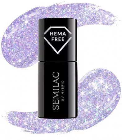 Semilac Seaqueen, lakier hybrydowy z efektem sunflash, 241, 7ml