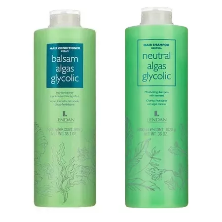 Lendan Neutral Algas Glycolic, zestaw po farbowaniu włosów, przywracający naturalny poziom PH