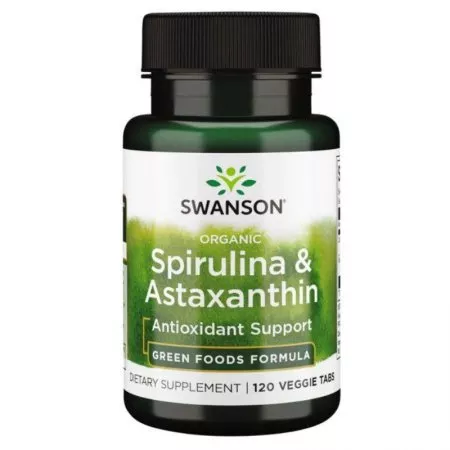 Swanson Organiczna Spirulina i Astaksantyna