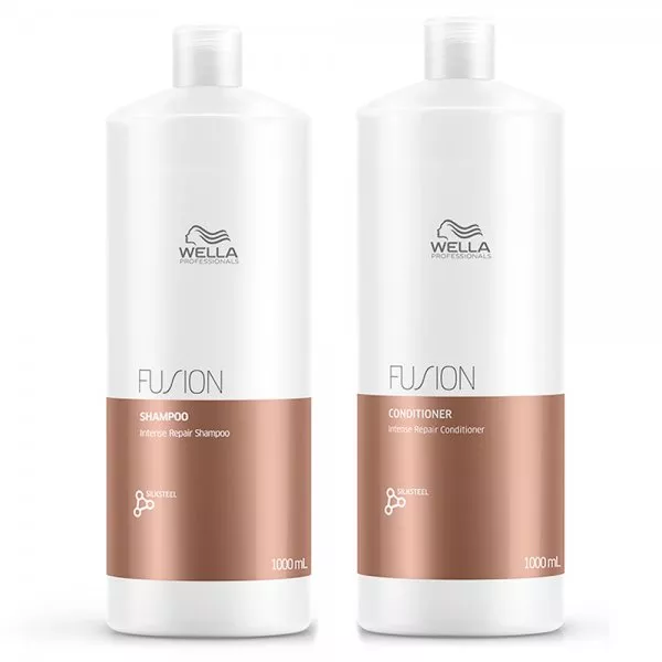 Wella Fusion, zestaw XL intensywnie odbudowujący, szampon + odżywka
