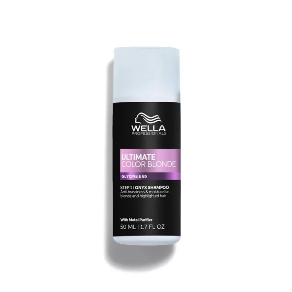 Wella Ultimate Blonde, fioletowy szampon do włosów blond i z pasemkami, 50ml