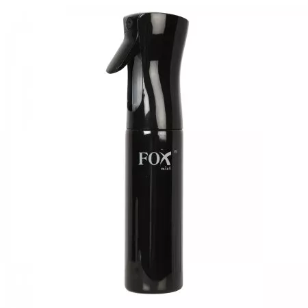 Fox Mist, spryskiwacz fryzjerski czarny, 300ml, długo rozpylający, profesjonalny