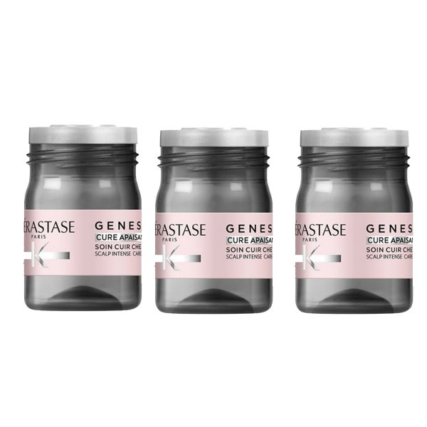 Kerastase Genesis, intensywna kuracja kojąca dla wrażliwej skóry głowy, ampułki, 3x6ml