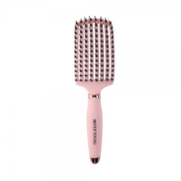 Sister Young Ovia Hair Brush szczotka do włosów z włosiem dzika Pink
