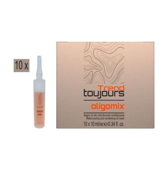 Trend Toujours Oligomix, ampułki odbudowujące nadające włosom ultra połysk, 10x10ml