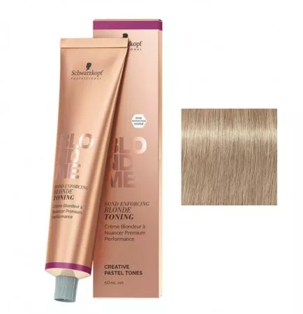 Schwarzkopf BlondMe Blonde Toning, pastelowa baza tonująca w kremie, czekoladowo-machoniowy, 60ml