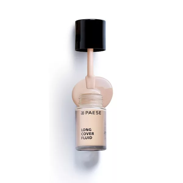 Paese, Long Cover Fluid podkład kryjący o przedłużonej trwałości 01 Jasny Beż 30ml