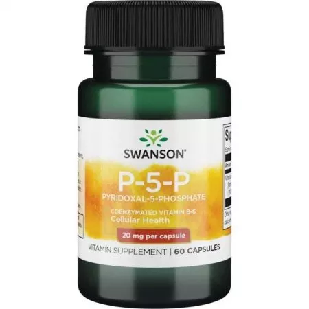 Swanson Witamina B-6 20mg 60 kaps