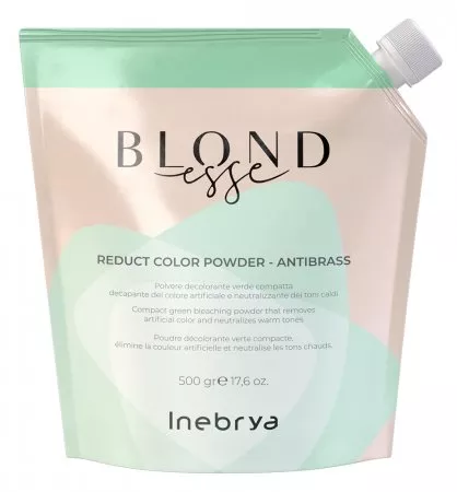 Inebrya Blondesse Reduct Color, rozjaśniacz w proszku redukujący ciepłe odcienie, 500g